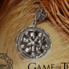 House Tyrell Pendant, Tyrell House Amulet, Game of Thrones Jewelry, Sterling Silver Pendant, Game of Thrones Necklace, Growing Strong