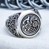 Sterling Silver Sleipnir Ring. Artisan Viking Jewelry.
