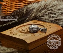 Dragon Egg Pendant, Game of Thrones Jewelry, Drogon, Rhaegal, Viserion, Sterling Silver Pendant, Dragons Amulet