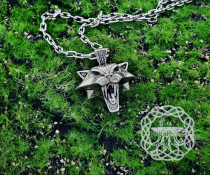 Cat Pendant Cat Medallion Sterling Silver Pendant Cosplay Pendant Cat Necklace Cat School