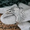 Handmade Sterling Silver Raven Ring. Norse Viking Animal Design.