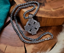 Sterling Silver Filigree Viking Chain. Handmade Norse Necklace.