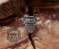 House Tully Ring, Sterling Silver Ring, Game of Thrones Jewelry, Tully House Amulet, Game of Thrones Ring