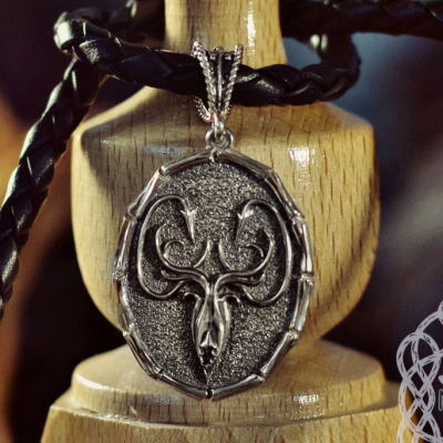 Greyjoy House Pendant, Game of Thrones Jewelry, We do not sow, Sterling Silver Pendant, Greyjoy House Amulet