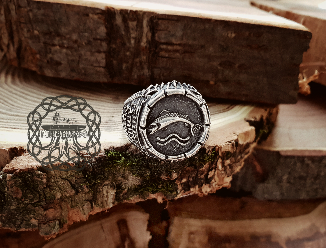 House Tully Ring, Sterling Silver Ring, Game of Thrones Jewelry, Tully House Amulet, Game of Thrones Ring