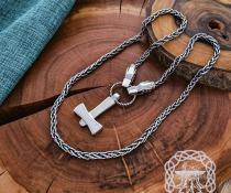 Handmade Mjolnir Pendant Replica from Uppland. Sterling Silver Thor hammer necklace.