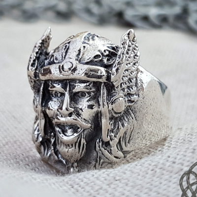 Thor Ring Viking Helmet Ring Viking Ring Sterling Silver Ring Viking Jewelry Norse Ring Scandinavian Ring