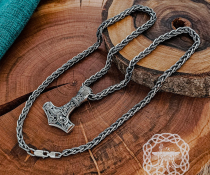 Sterling Silver Filigree Viking Chain. Handmade Norse Necklace.