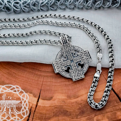 Handmade Sterling Silver Bismark Chain