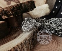 House Stark Direwolf Ring Sterling Silver Stark Ring Jon Snow Winterfell Ring Wolf Ring