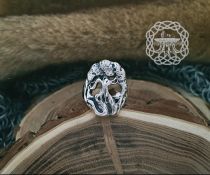 Handcrafted Sterling Silver Yggdrasil Ring. Norse Viking Jewelry.