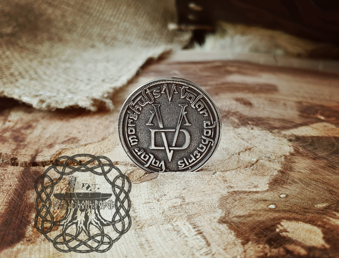 Silver Faceless Man Coin Pendant, Game of Thrones Valar Morghulis Necklace, Valar Dohaeris Coin