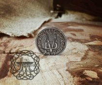 Silver Faceless Man Coin Pendant, Game of Thrones Valar Morghulis Necklace, Valar Dohaeris Coin